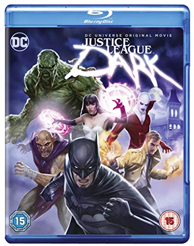 Justice League Dark Blu-ray cover featuring Batman and supernatural characters.