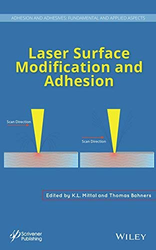 Book cover: "Laser Surface Modification and Adhesion" with laser graphic.