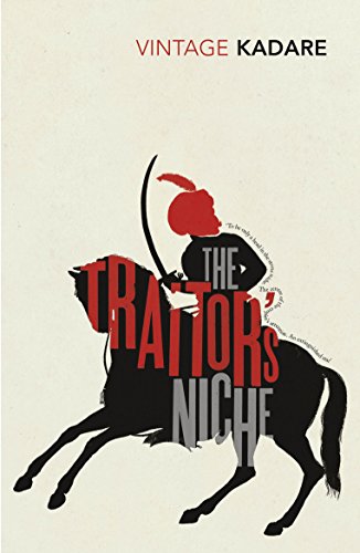 Book cover: red text and silhouette of a rider on a horse.