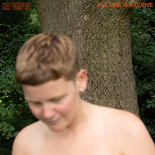 Album cover for Kae Tempest’s “The Line Is A Curve” featuring a portrait and tree.