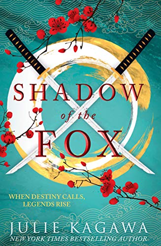 Book cover featuring two crossed katanas over a gold circle and red cherry blossoms.