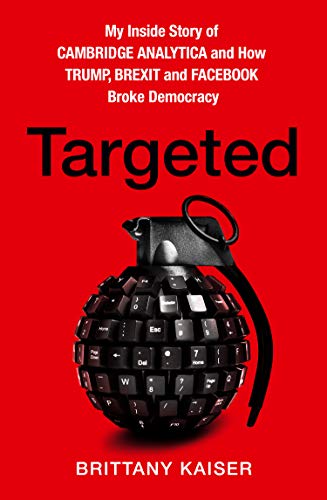 Book cover with red background featuring a grenade made of computer keyboard keys.