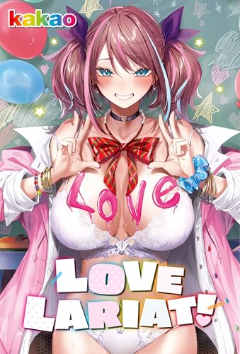 Anime illustration of a woman with the words "Love Lariat" displayed.