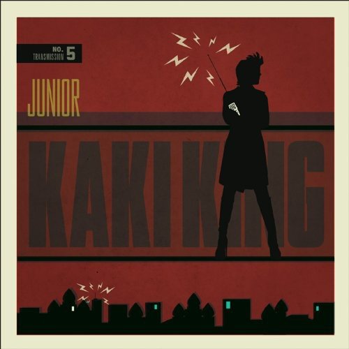 CD cover for Kaki King’s “Junior” featuring a silhouetted figure.