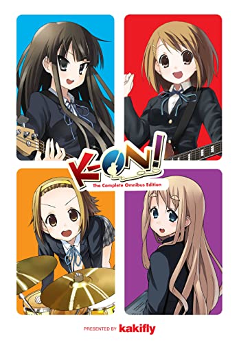 K-On omnibus edition cover featuring four anime girls with instruments.