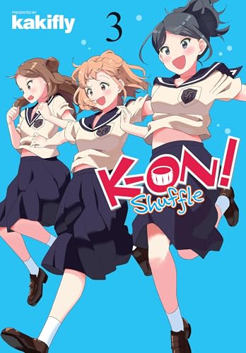 K-ON! Shuffle, Vol. 3 cover featuring three anime girls in school uniforms.