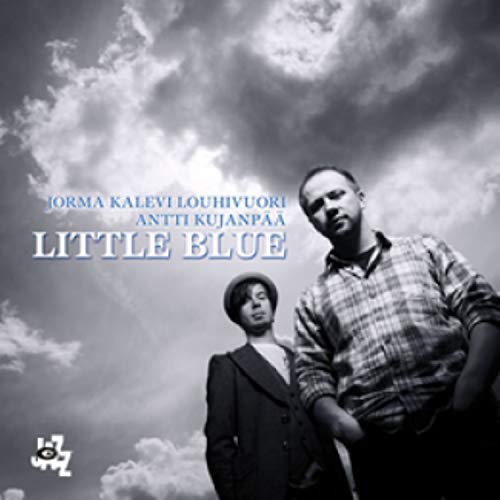 CD cover featuring two men against a cloudy blue sky.