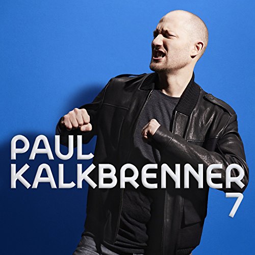Paul Kalkbrenner album cover: man in leather jacket against blue background.