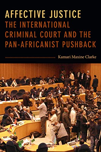 Book cover: “Affective Justice” with image of a crowded courtroom.