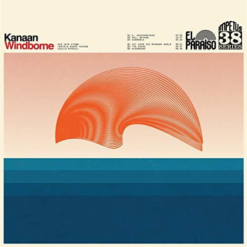Kanaan - Windborne" vinyl record cover with orange swirl and blue band.