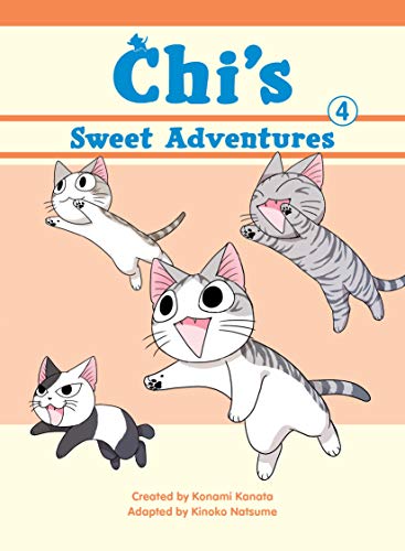Book cover featuring cartoon cats, titled "Chi's Sweet Adventures, 4".