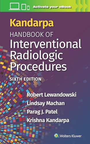 Book cover: "Kandarpa Handbook of Interventional Radiology," sixth edition.