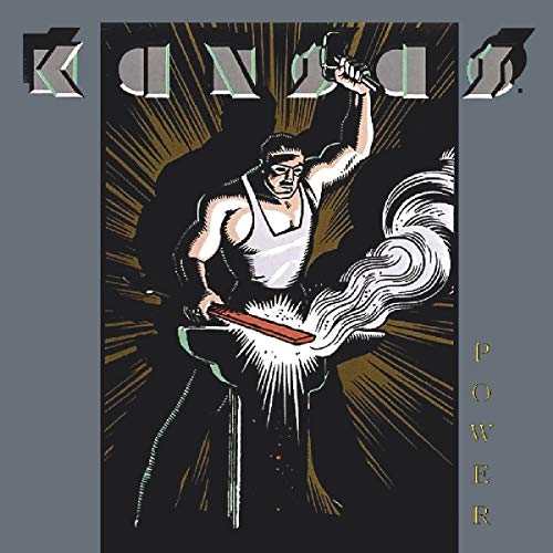 "Kansas Power" CD cover featuring a man hammering glowing metal on an anvil.
