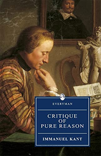 Book cover: "Critique of Pure Reason" by Immanuel Kant, with portrait.