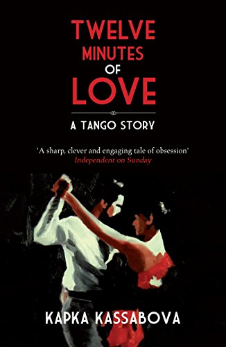 Book cover showing a couple dancing tango against a black background with white text.