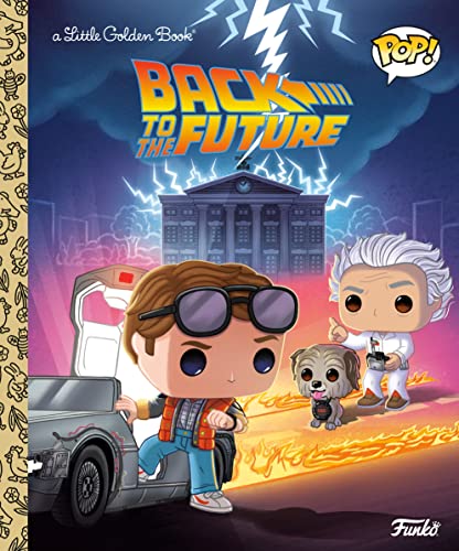 Back to the Future Little Golden Book cover with Doc Brown and Marty McFly.