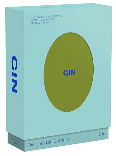 Pale blue book cover with “Gin” in large blue and olive text.