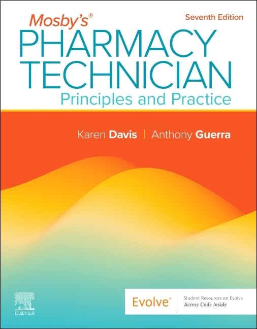 Cover of "Mosby's Pharmacy Technician: Principles and Practice," seventh edition.