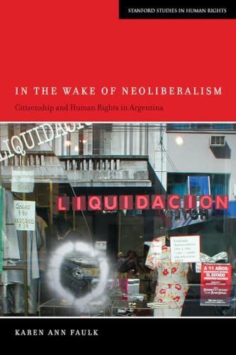 Book cover with red background, storefront image, and title: "In the Wake of Neoliberalism.