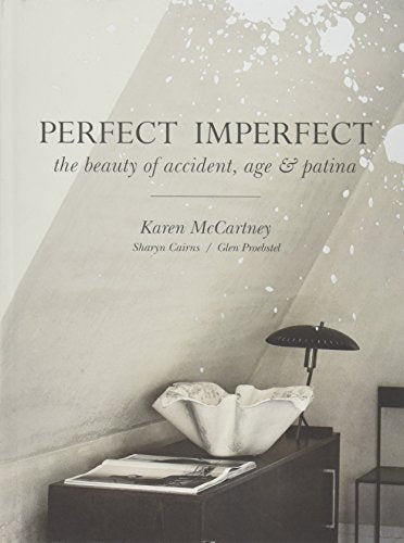Book cover: "Perfect Imperfect" with a white bowl and lamp still life.