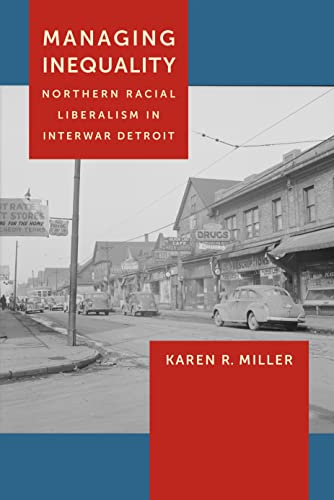 Book cover with a historical Detroit street scene and red title text.