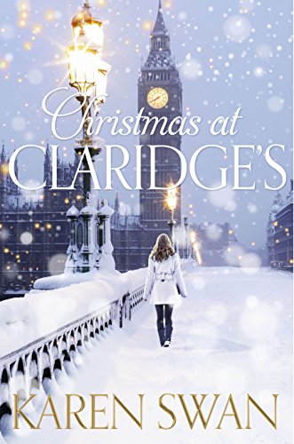 Book cover: woman walking towards Big Ben in snowy London.