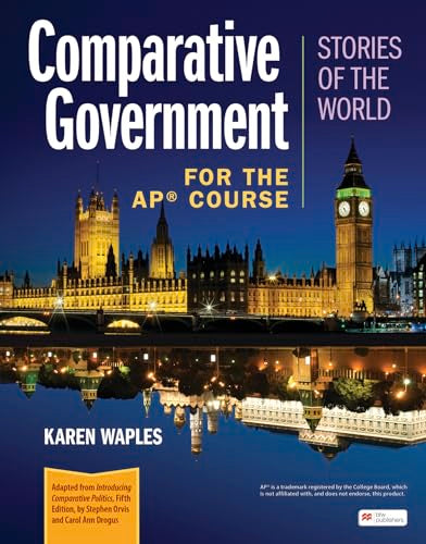 Textbook cover for Comparative Government with Big Ben reflected in water.