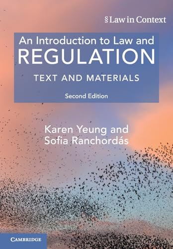 Book cover: “An Introduction to Law and Regulation,” second edition.