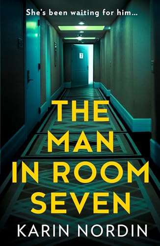 Book cover: hotel hallway leading to a closed, numbered door.
