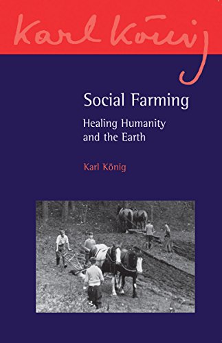 Book cover: "Social Farming" with image of people plowing a field.