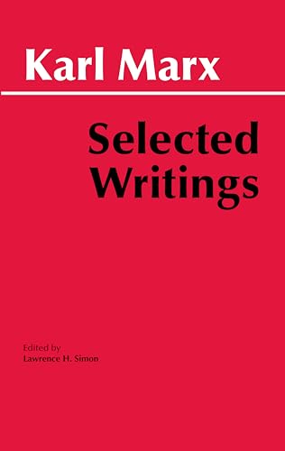 Red book cover with white text: "Karl Marx: Selected Writings".