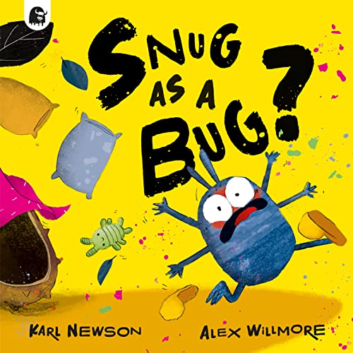 Book cover: brightly colored cartoon bug with surprised expression.