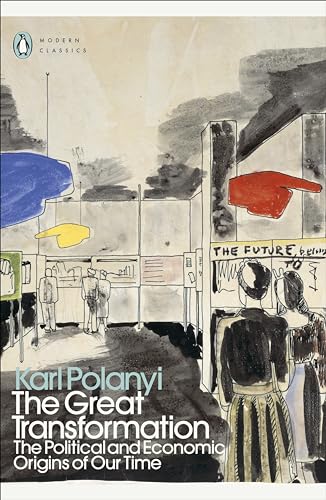 Book cover with abstract watercolor illustration and title "The Great Transformation.