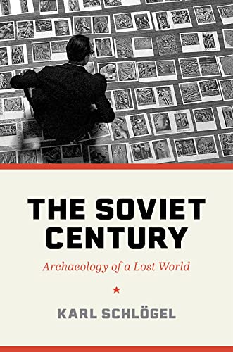 Book cover: man viewing photographs, title "The Soviet Century" below.