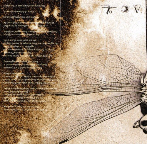 CD cover for Karnivool’s “Themata” featuring a detailed dragonfly illustration.