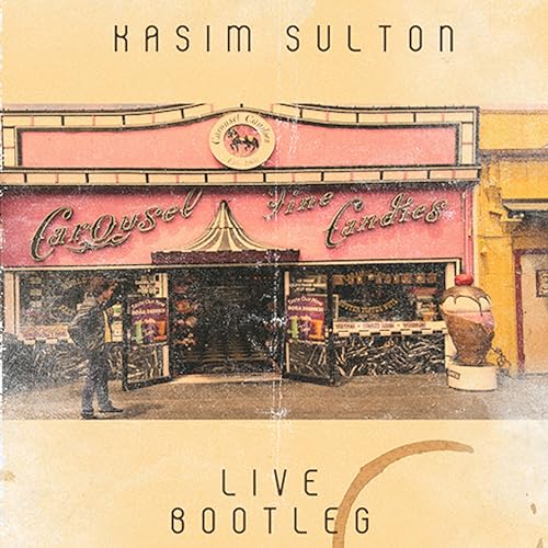 Kasim Sulton "Live Bootleg" CD cover featuring a vintage candy store facade.