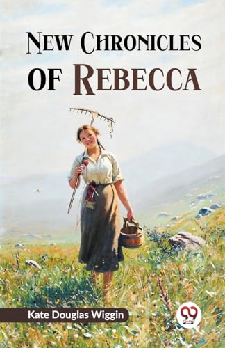 Book cover: "New Chronicles of Rebecca" with a woman in a field.