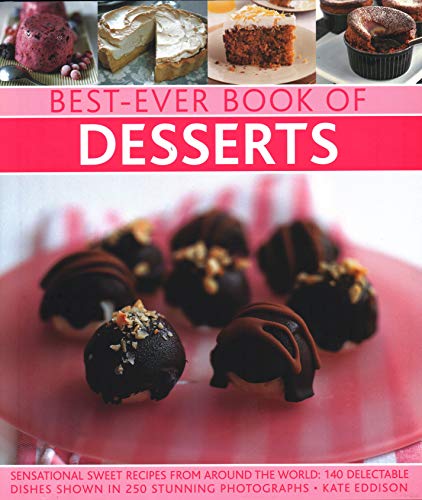 Cookbook cover featuring chocolate desserts and images of various sweet treats.