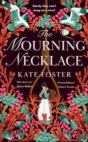 Book cover featuring a woman standing beneath a noose, surrounded by seaweed and birds.