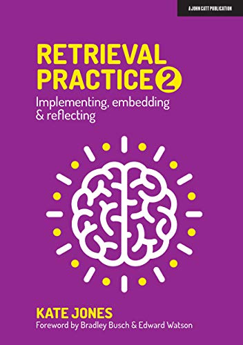 Book cover titled Retrieval Practice 2 with a white brain icon on purple background.