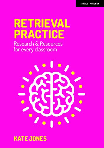 Book cover: "Retrieval Practice" with a yellow brain illustration.