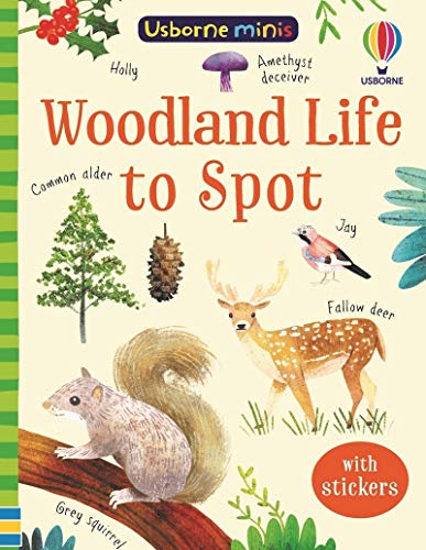 Book cover depicting woodland animals and plants, with a squirrel and deer.