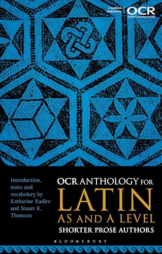 Blue and black textbook cover for OCR Latin AS/A Level study.