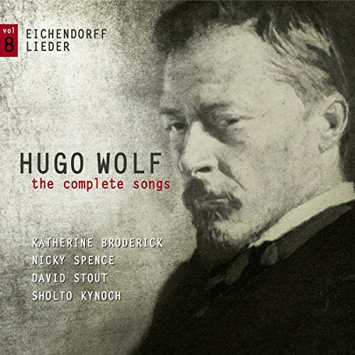 CD cover featuring a black and white portrait of composer Hugo Wolf.