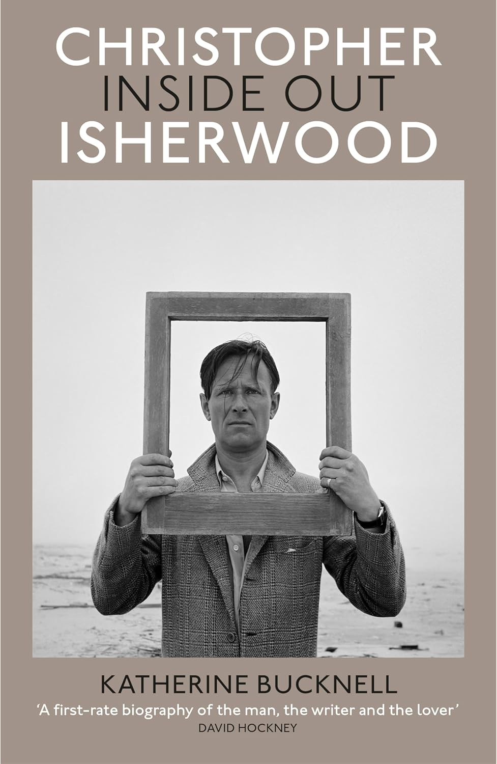 Book cover: "Christopher Isherwood Inside Out" featuring a portrait within a frame.