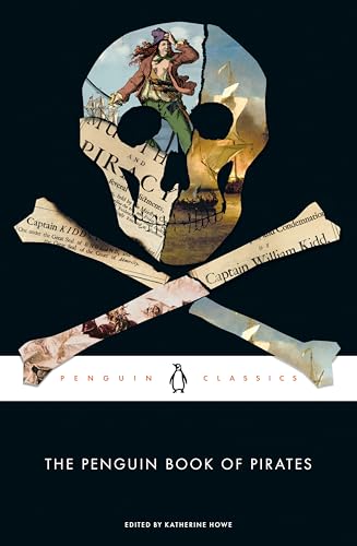 Book cover: skull and crossbones with a pirate illustration, "The Penguin Book of Pirates".