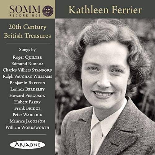 CD cover featuring a portrait of singer Kathleen Ferrier and composer names.