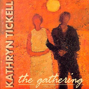 CD cover for Kathryn Tickell’s “The Gathering” with silhouetted figures.