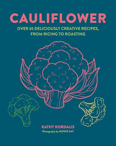 Cookbook cover featuring illustrated cauliflower and recipe title.