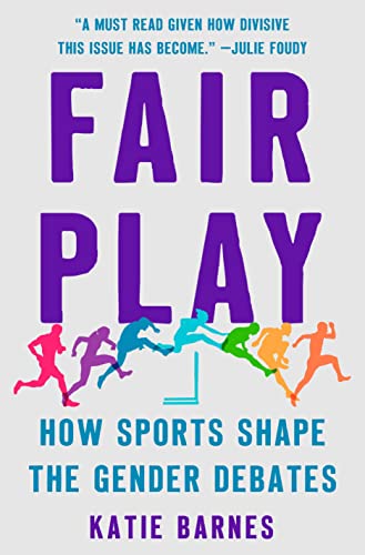 Book cover with purple text, silhouettes of runners, and title “Fair Play.”